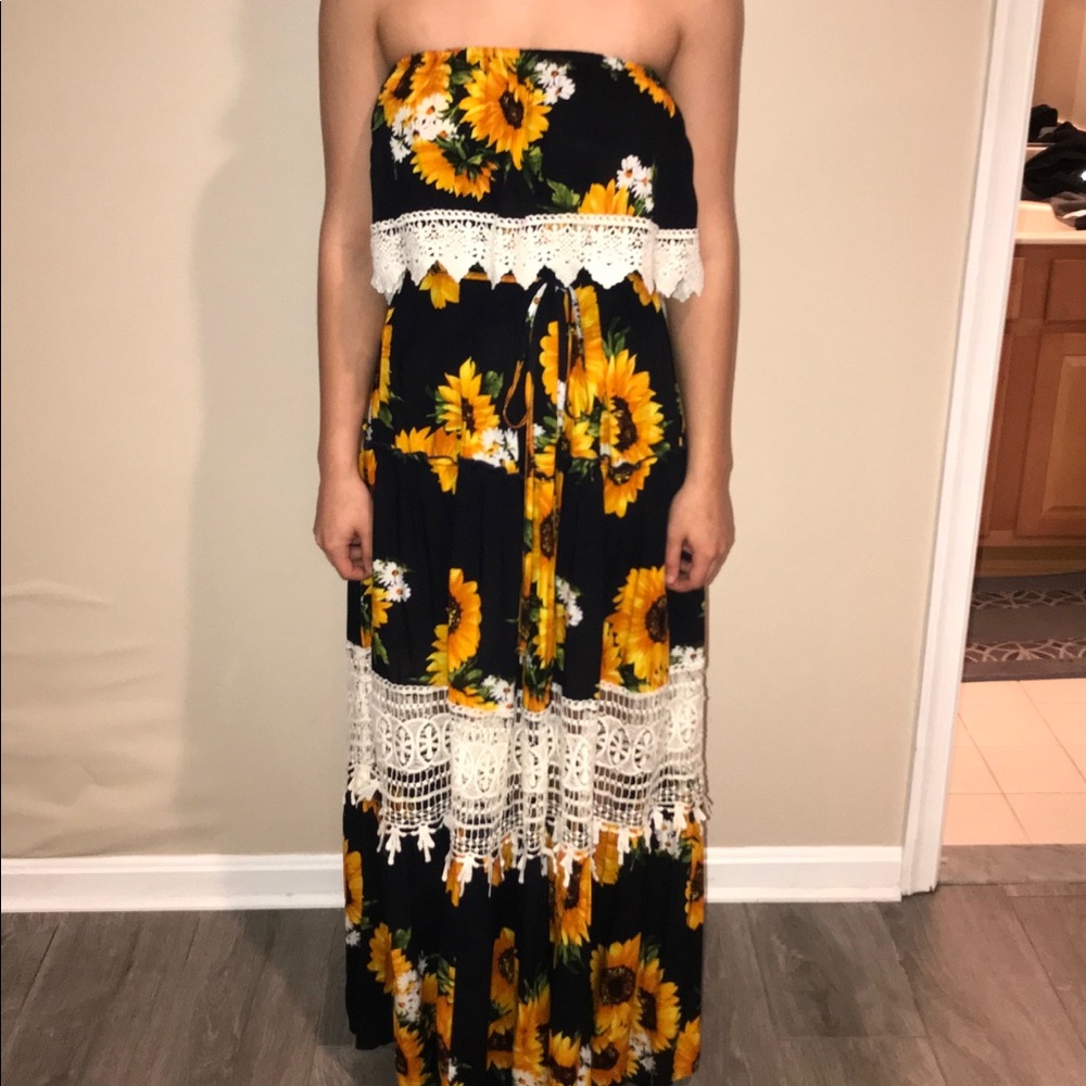 Altar’d State Sunflower Maxi Dress
